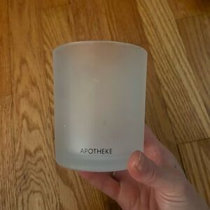 Empty Apotheke Frosted Glass Vessel